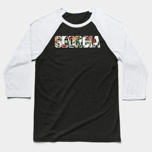 Georgia State Peaches Jersey Letter Baseball T-Shirt